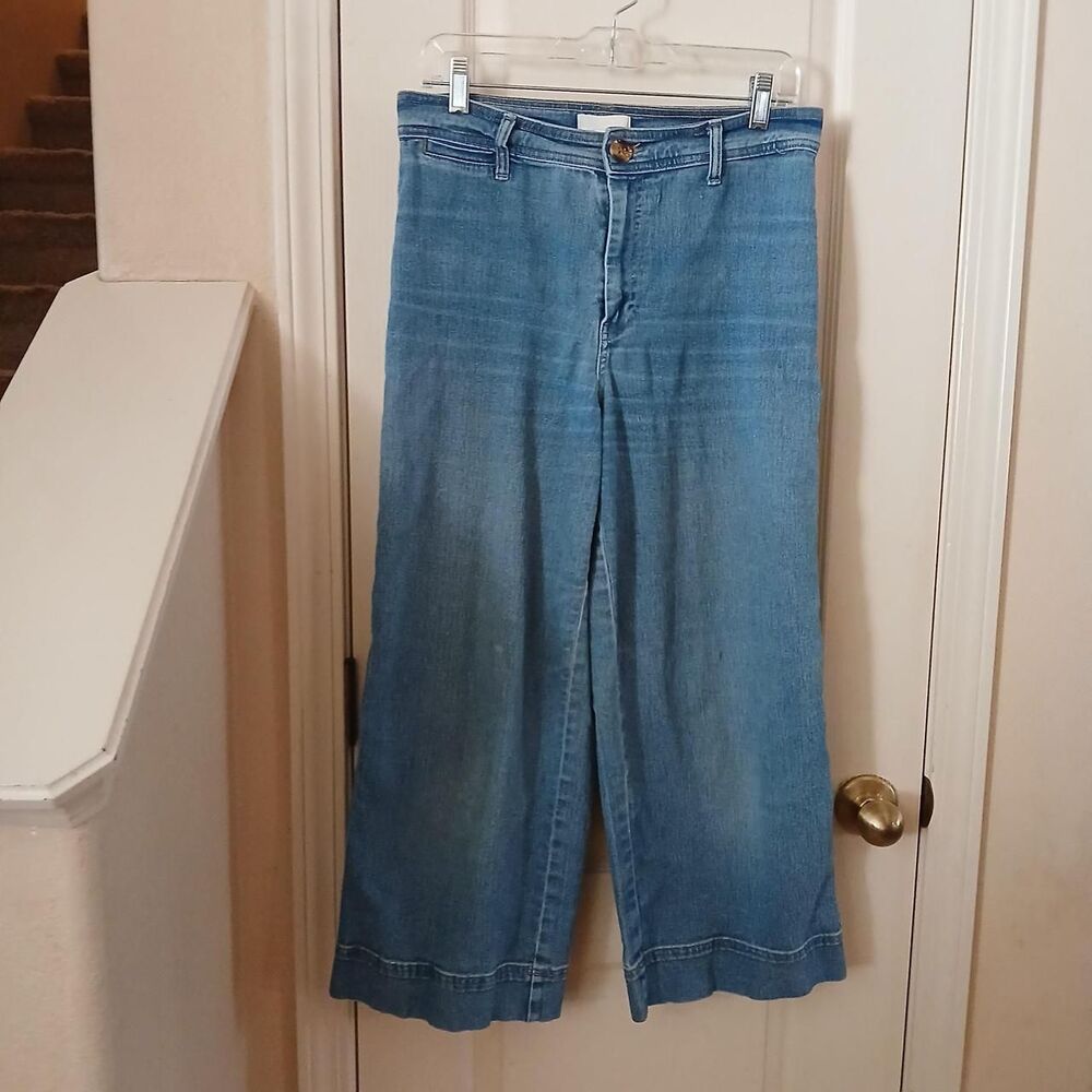 H&M Wide Leg High Waist Denim Jeans 10 Capsule Wardrobe Staple Y2K Streetwear
